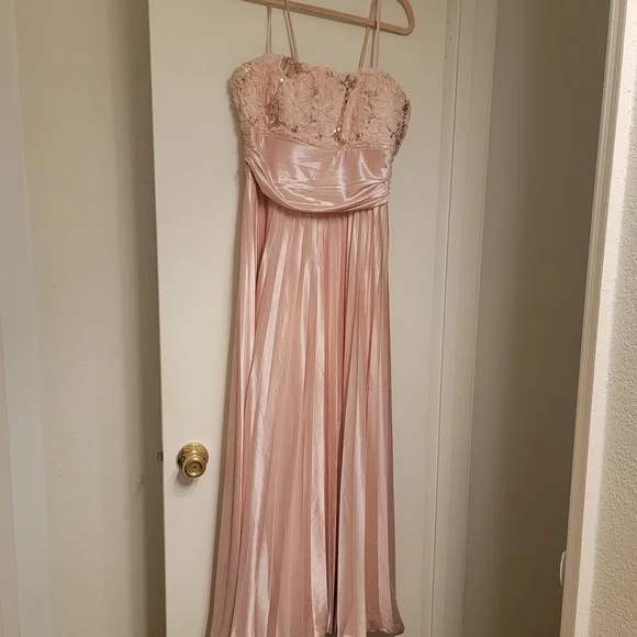 david's bridal blush pink dress David's Bridal Blush Pink Chiffon Bridesmaid Dress Size 0 NWT Formal Gown